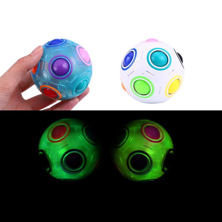 Puzzle Rainbow Ball Descompresión Fútbol Cubo Juguete 