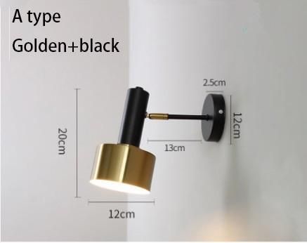 Lampe noire d'or chaud blanc (2700-3500K) 1