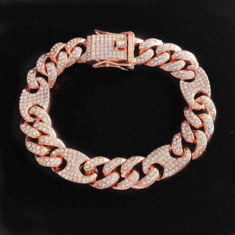 Rose Gold Bracelet-18inch Halsband