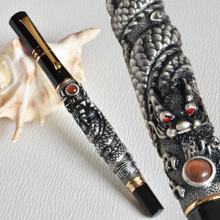 Dragon Clip Roller Ball Pen China 1200 Complete Golden Parker Luxury Business