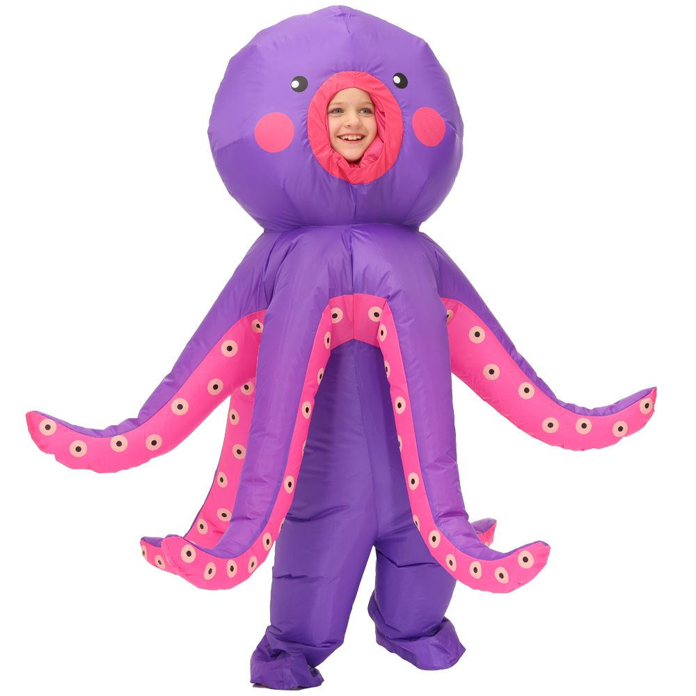 Child Unisex Ride In Octopus Fancy Dress Costume