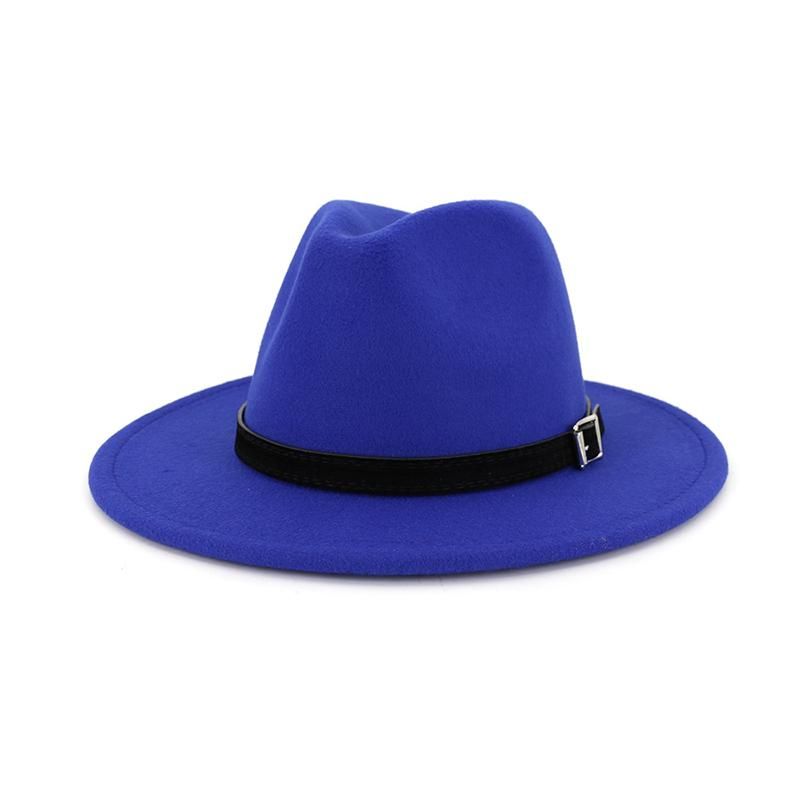 Fedora bleu royal