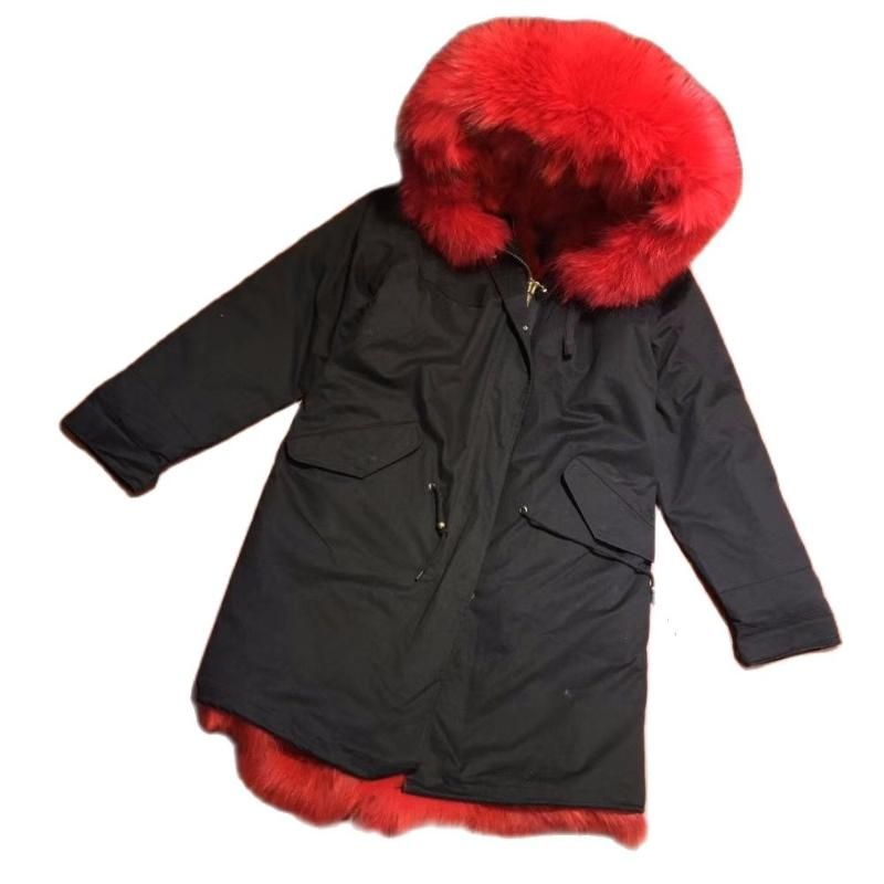 red fur lined parka