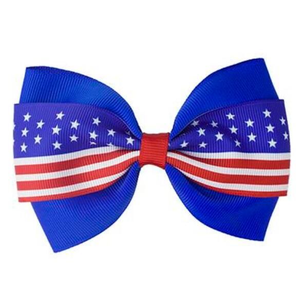 # 3 USA Flag Hairclips