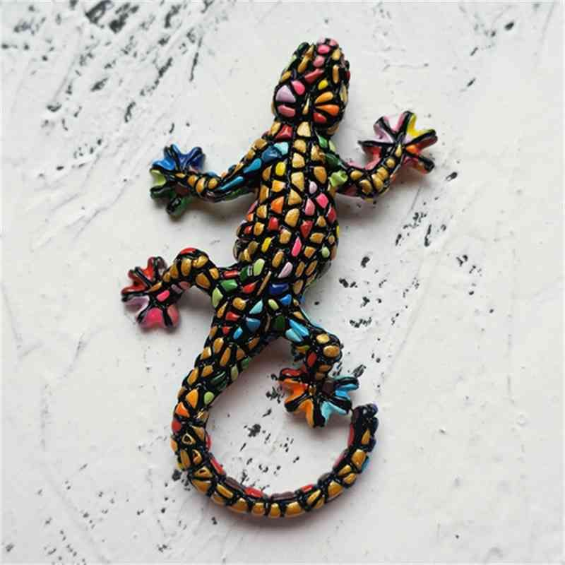 3D Spanish Dominican Republic Tourism Commemorative Lizard Gecko