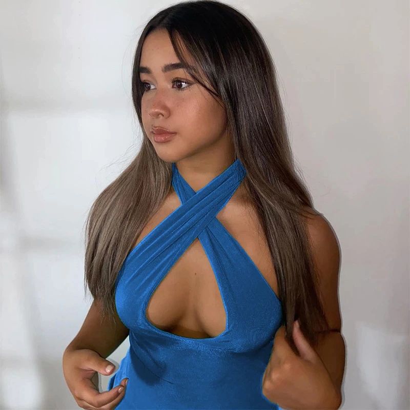 Dark Blue Halter