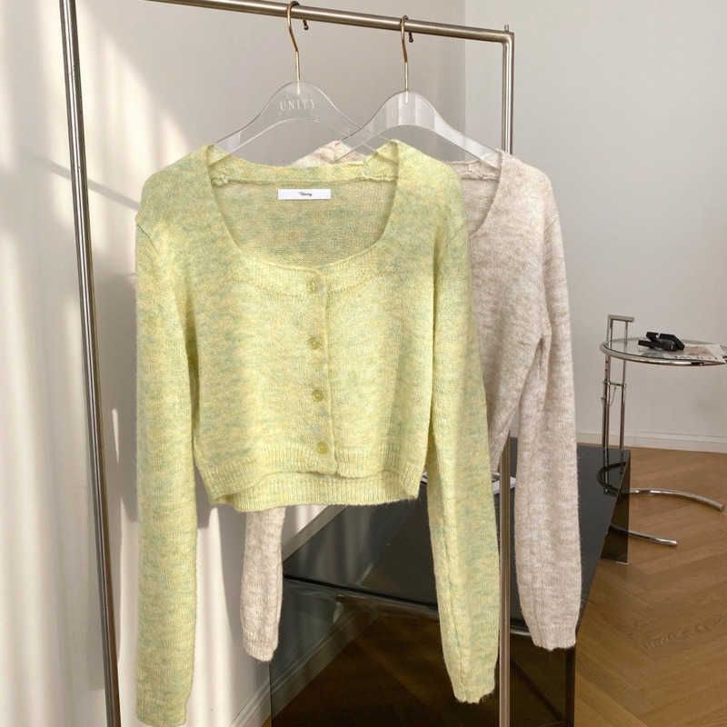Cárdigan Casual Con Cuello Abotonado Para Mujer Cárdigan Casual Con Cuello Abotonado Para Mujer