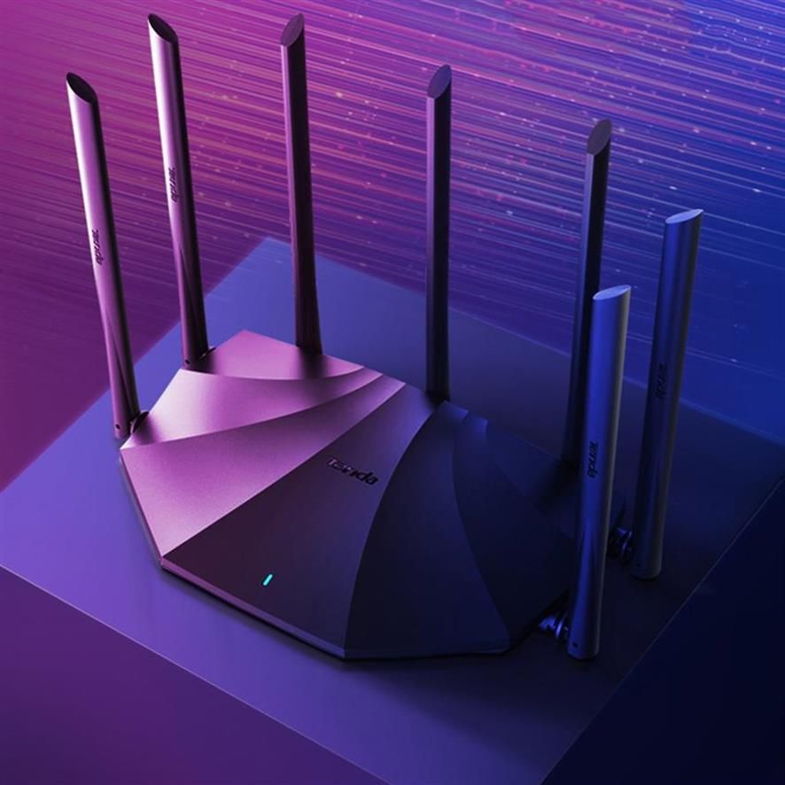 film Borgmester På forhånd Tenda AC23 Router Gigabit 2.4G 5.0GHz Dual-Band 2033Mbps Wireless Router  Wifi Repeater with 7 High Gain Antennas Wider a57 a37