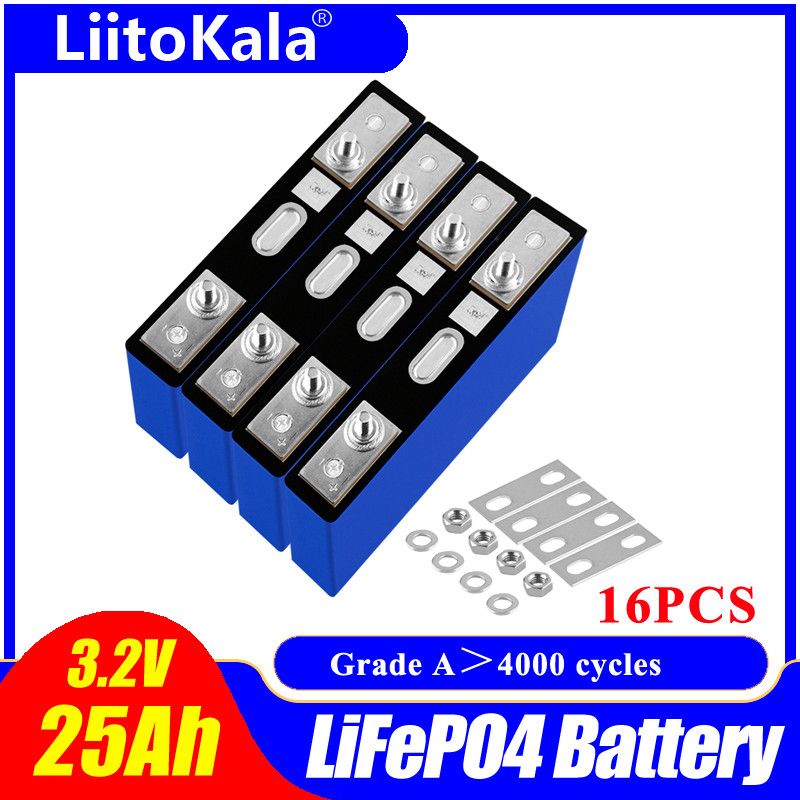 3.2v25ah 16pcs.