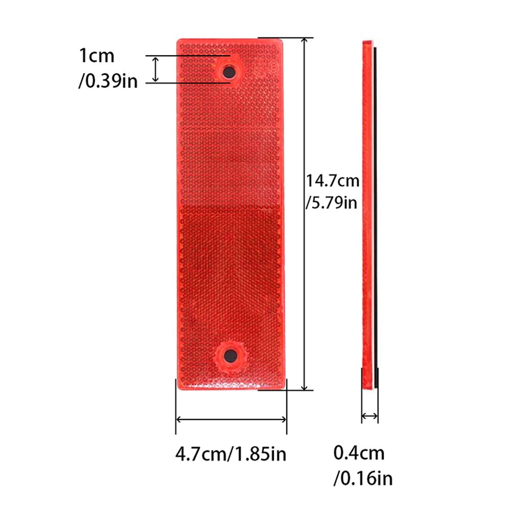 5pcs rouge avec trou