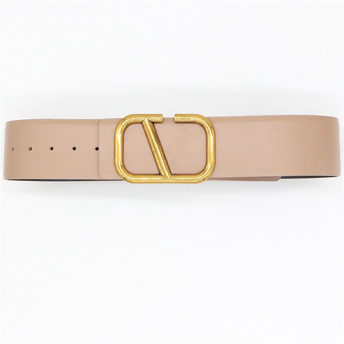 3# 6.5cm Gold buckle + gray belt