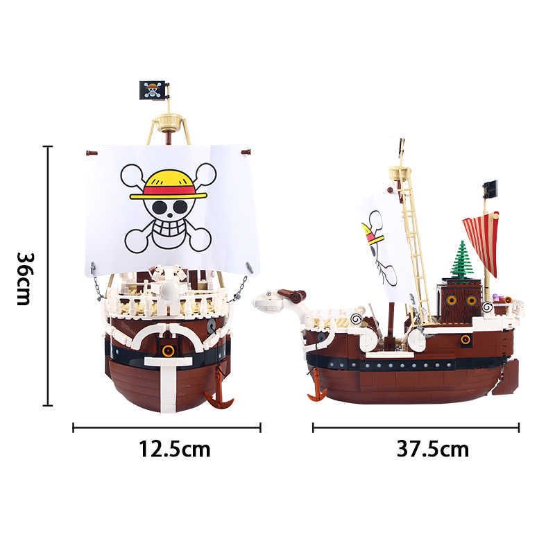 Anime One Piece Figure Thousand Sunny Ship Going Merry Pirate Boat Model  Doll