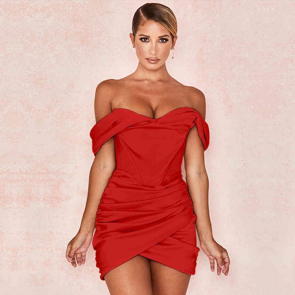 Rote Partykleid