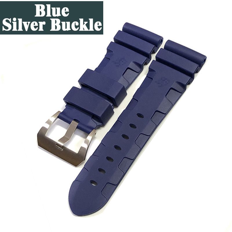 24mm Blue-Silver Buckle