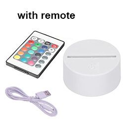 White base with IR remote