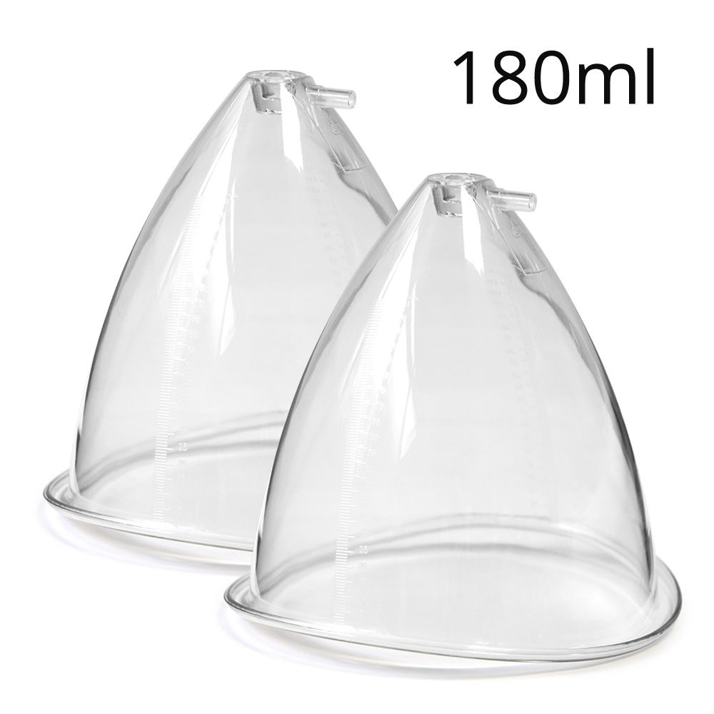 une paire de tasse transparente de 180 ml