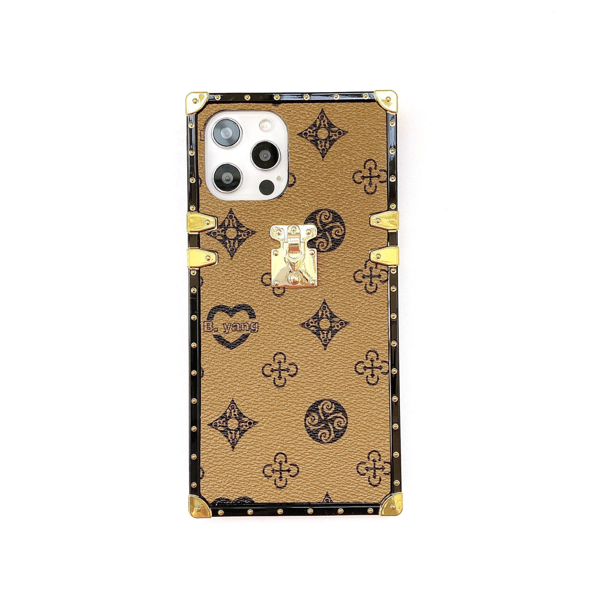 Iphone 13 Pro Max Case Designer Louis Vuitton - Luxury Flower Case