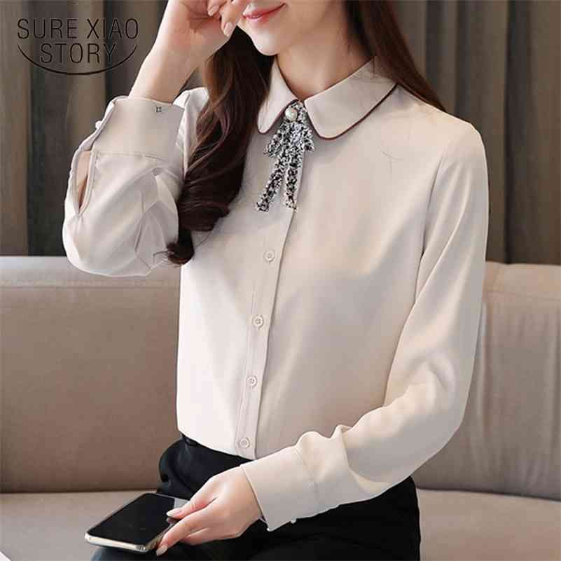 Compra Casual Vintage Cardigan Shirts Arco Mujer Blusas Mujer Sólido Sólido  Manga Larga Mujer Blusa Y Tops Ropa Femenina 8102 50 210519 Barato |  Entrega Rápida Y Calidad | Es.Dhgate