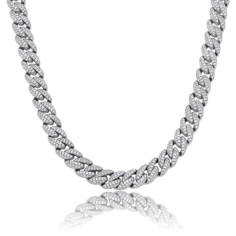 Argent blanc cz 16inches