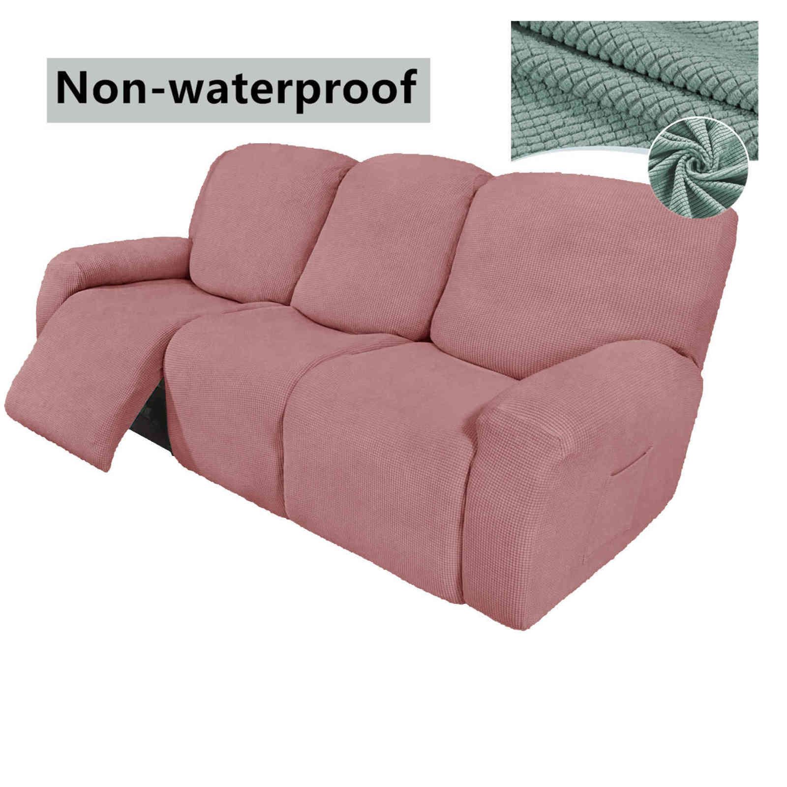 Pink-jacquard-1 Seat Split 4 Piece