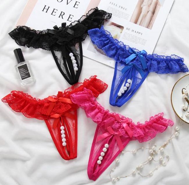Compra Sexy Ropa Interior Perla Encaje Abalorios Bragas Flor Bikini Thong G  String T Back Bracks Damas Mujeres Lencería Íntima Barato | Entrega Rápida  Y Calidad | Es.Dhgate
