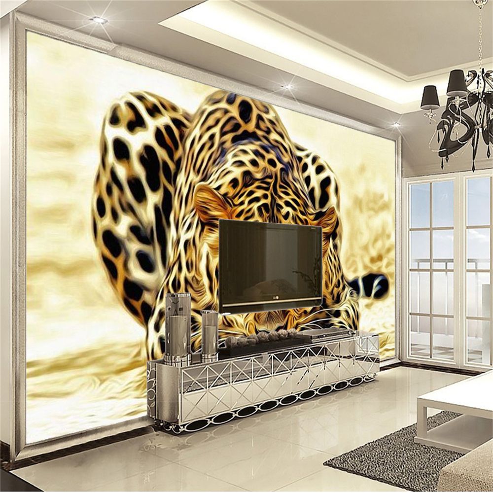 3d Wallpaper Ferocious Tiger Animal Wallpapers HD Digital Print Beautiful  Interior Home Decor Painting Modern Mural