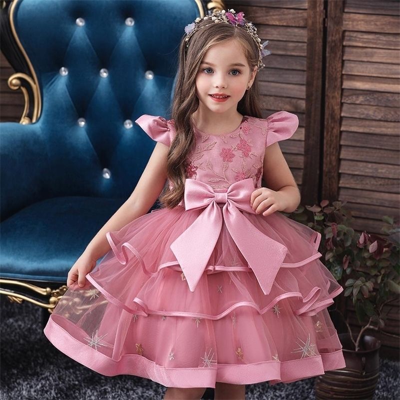 Vestido de novia para niñas de flores para niñas elegante encaje princesa vestido  niños vestidos niños