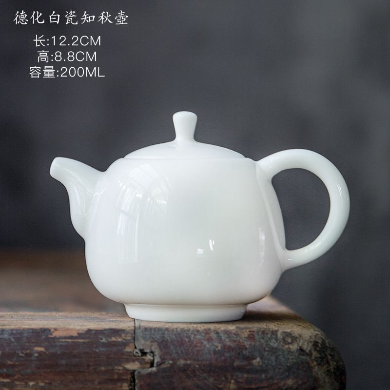 Dehua White Porcelain Zhiqiu Pot