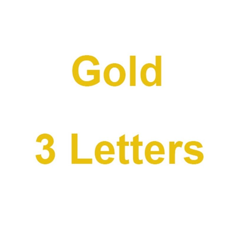 Gold 3 lettere-22 pollici catena di corda