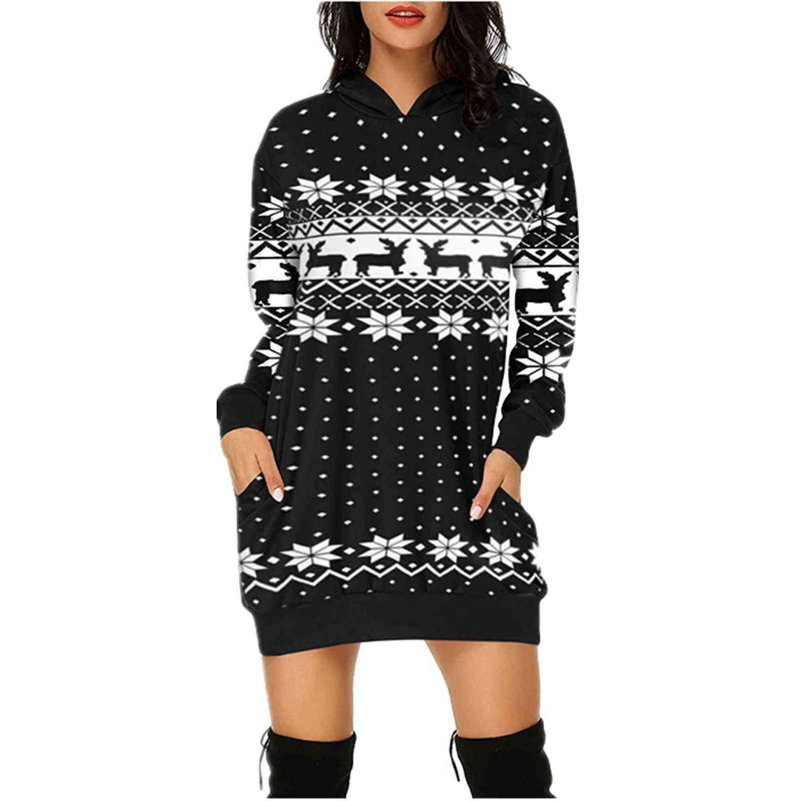 Snowflake Deer-black