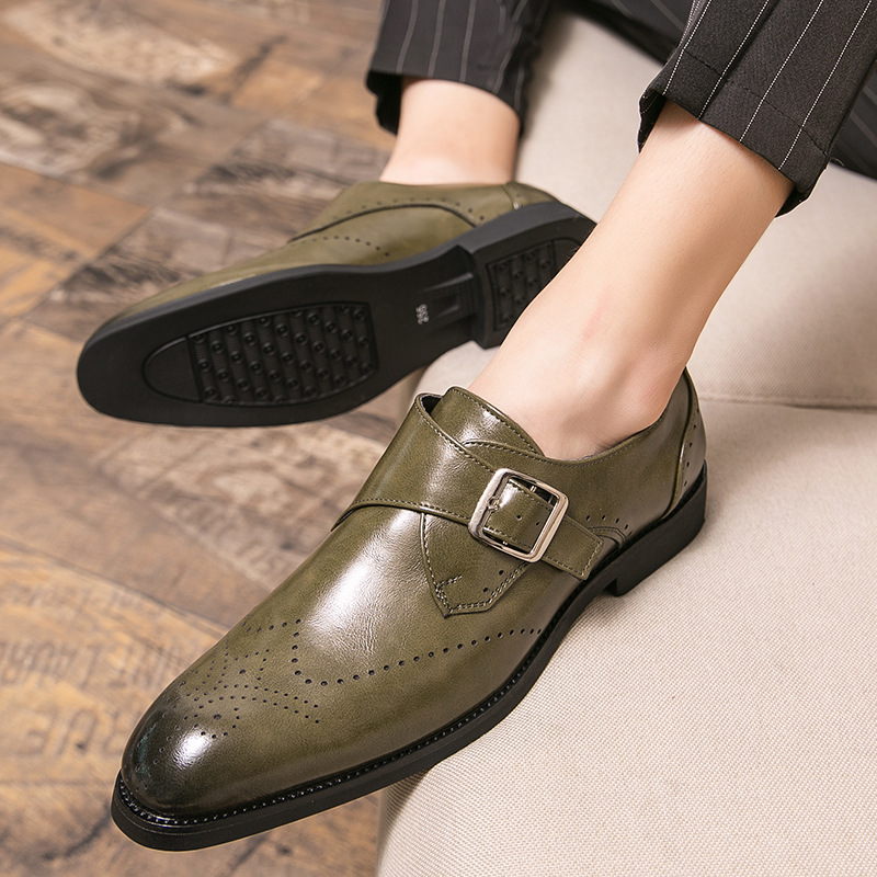 Saldos Online De Sapatos Clássicos Nova Chegada Homens Sapatos PU Couro Monk  Strap Dress Shoes Masculino Classic Sapatos Vintage Casuais Para Homens  Zapatos De Hombre He070 672736937 | DHgate.Com