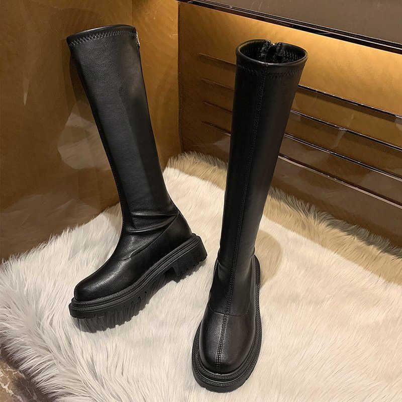 2022 autunno stivali da donna con plateau stivaletti a metà polpaccio  stivali da donna in vera pelle con lacci scarpe da donna stivali da  combattimento Botas Mujer|Mid-Calf Boots| - AliExpress