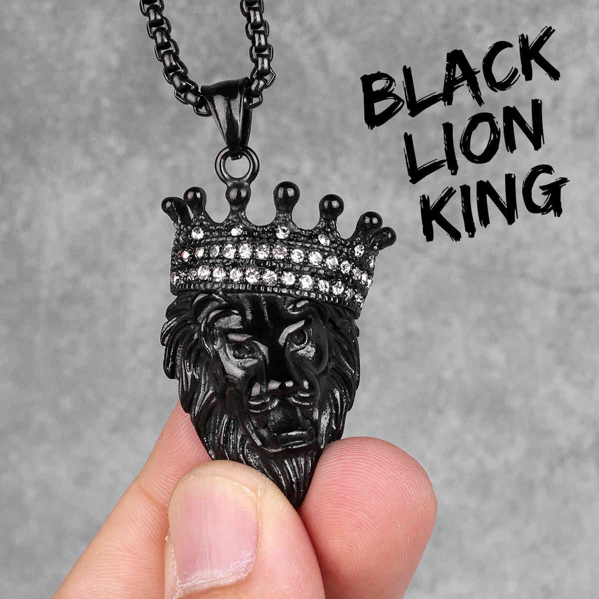 N344-Noir Lionking-70cm