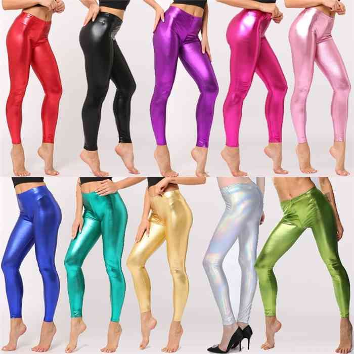 Acquistare Leggings Colorati In Cuoio Ecopelle Donne Lucido Lucido Al Neon  Pantaloni Da Ballo Sexy Night Club Party Abbigliamento Mals Mujer Leggins  Stretch Economico | Consegna Veloce E Qualità | DHgate Italy