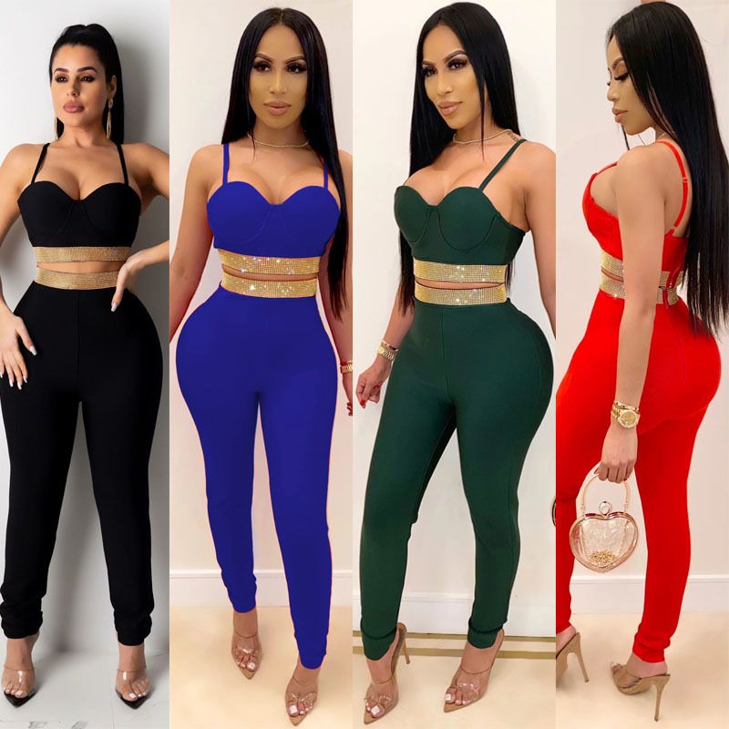 Women Sexy 2 Two Piece Outfits Sets 