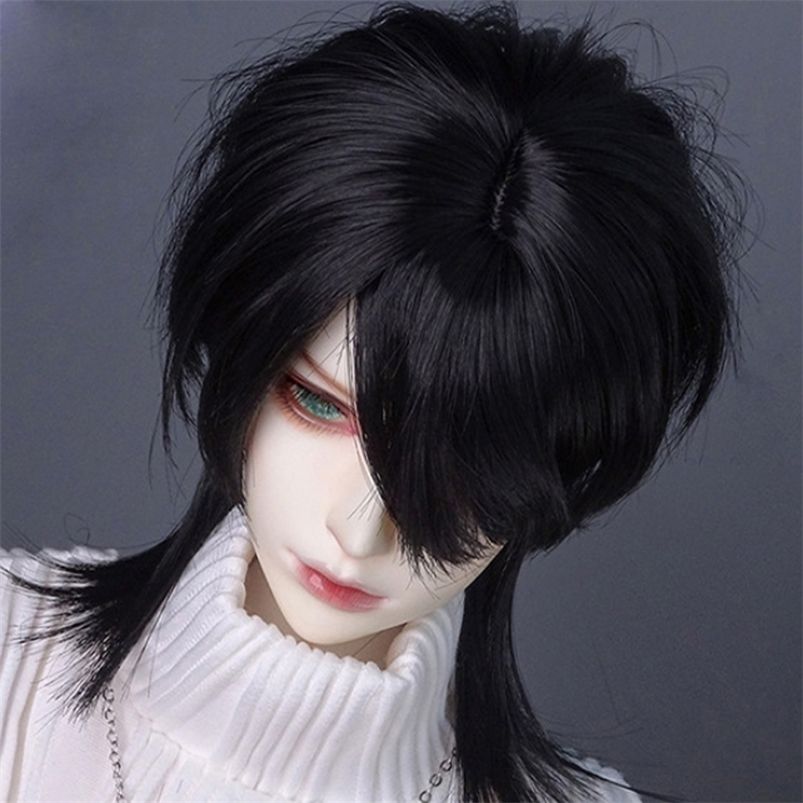 New Cool Style 1/3 1/4 1/6 Bjd Wig High Temperature Short Hair MSD SD For BJD Doll Wig 220315 New Cool Style 1/3 1/4 1/6 Bjd Wig High Temperature Short Hair MSD SD For BJD Doll Wig 220315