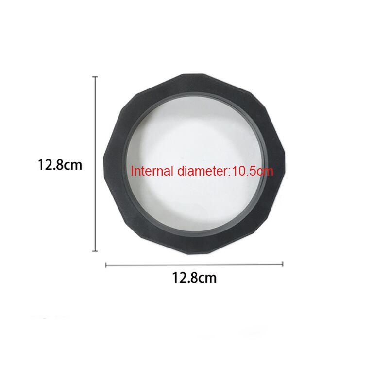 Zwart: Diameter 12,8cm