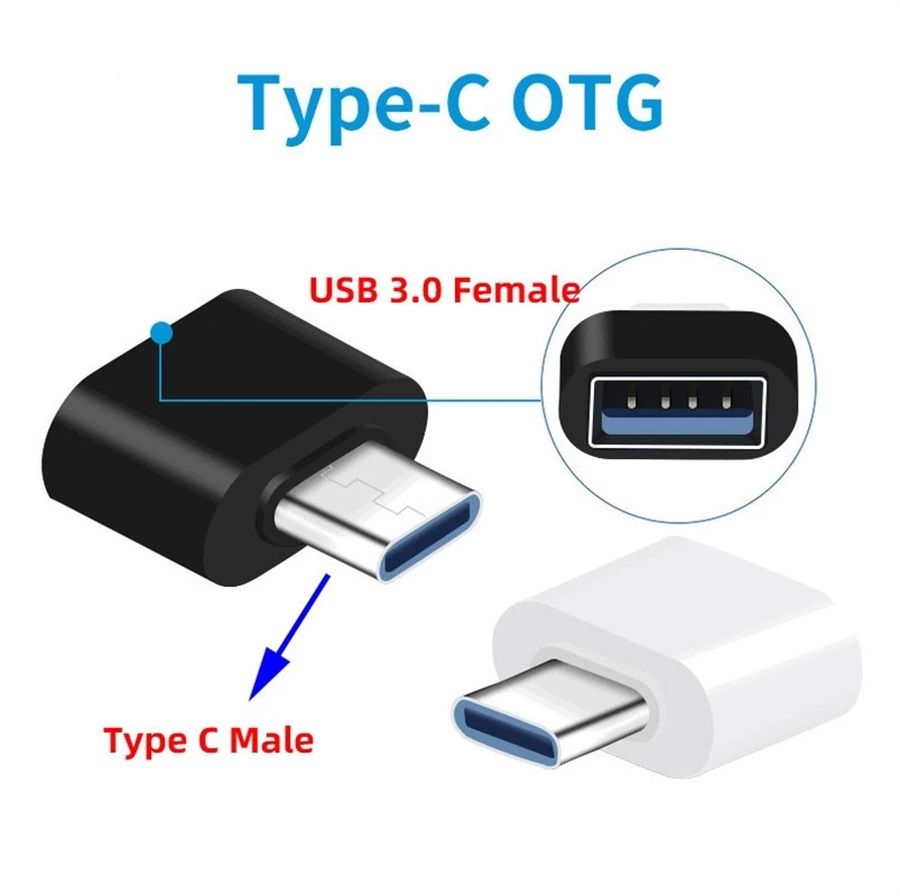 C Micro a USB OTG Adapter Converter para Samsung Android Teclado Teclado PC