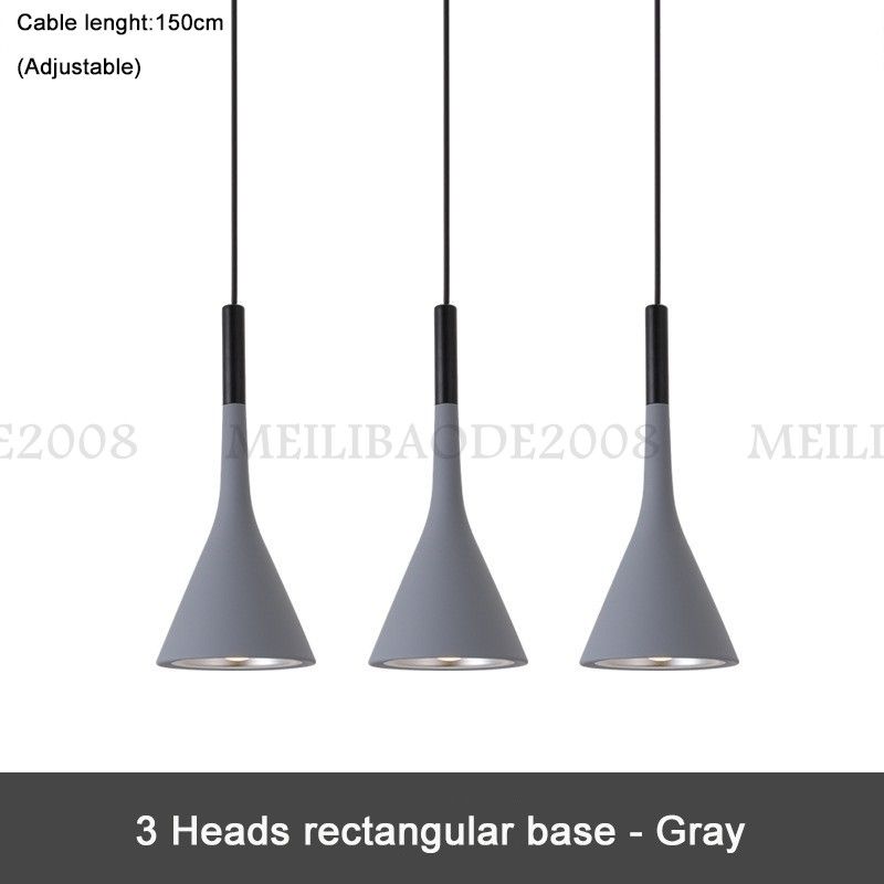 3 têtes (rectangulaire) -Gray