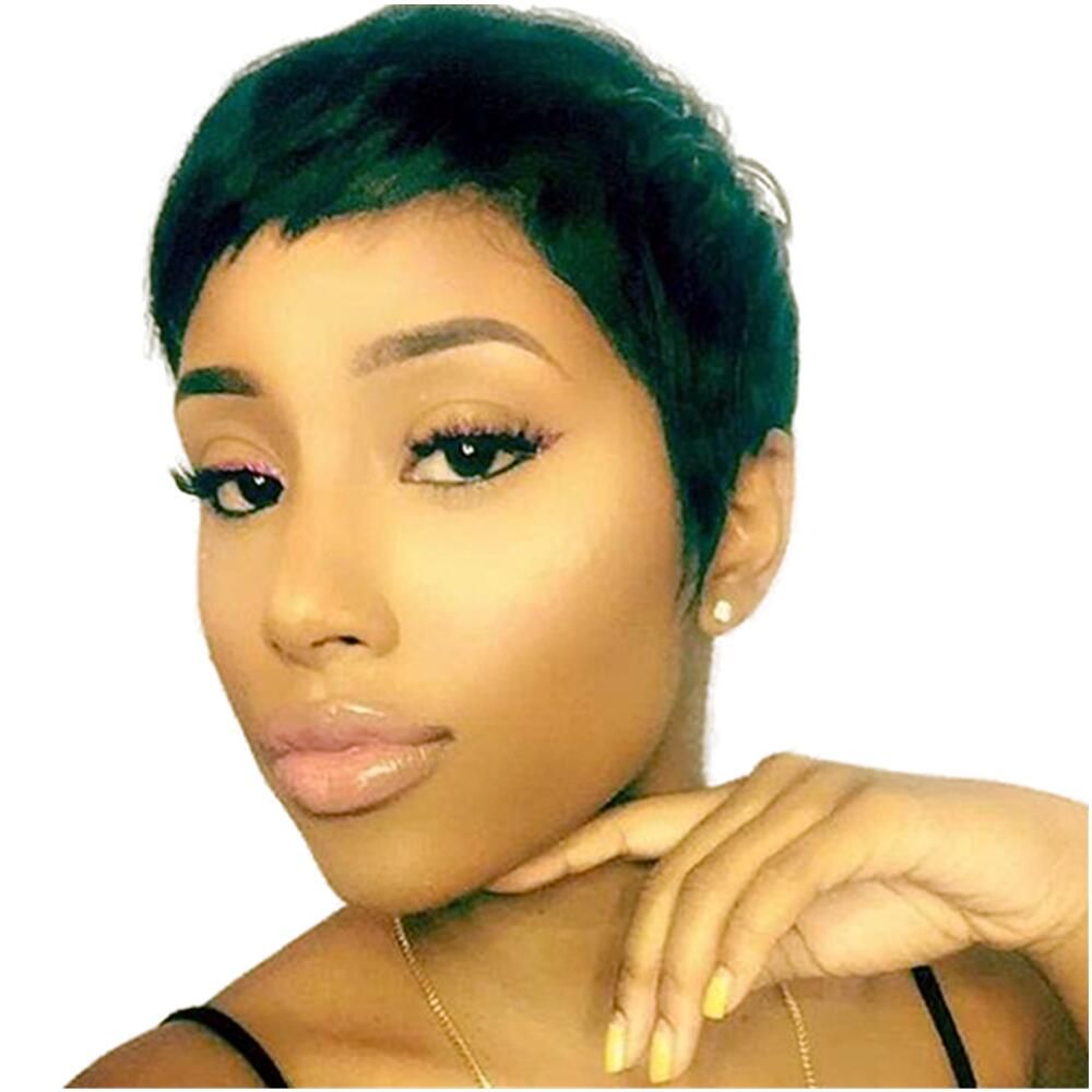 Short Bob Lace Front Human Hair Wigs For Women Black Color Pixie Haircut Remy Brazilian None Lace Wig With Bangs French Cut Short Bob Lace Front Human Hair Wigs For Women Black Color Pixie Haircut Remy Brazilian None Lace Wig With Bangs French Cut