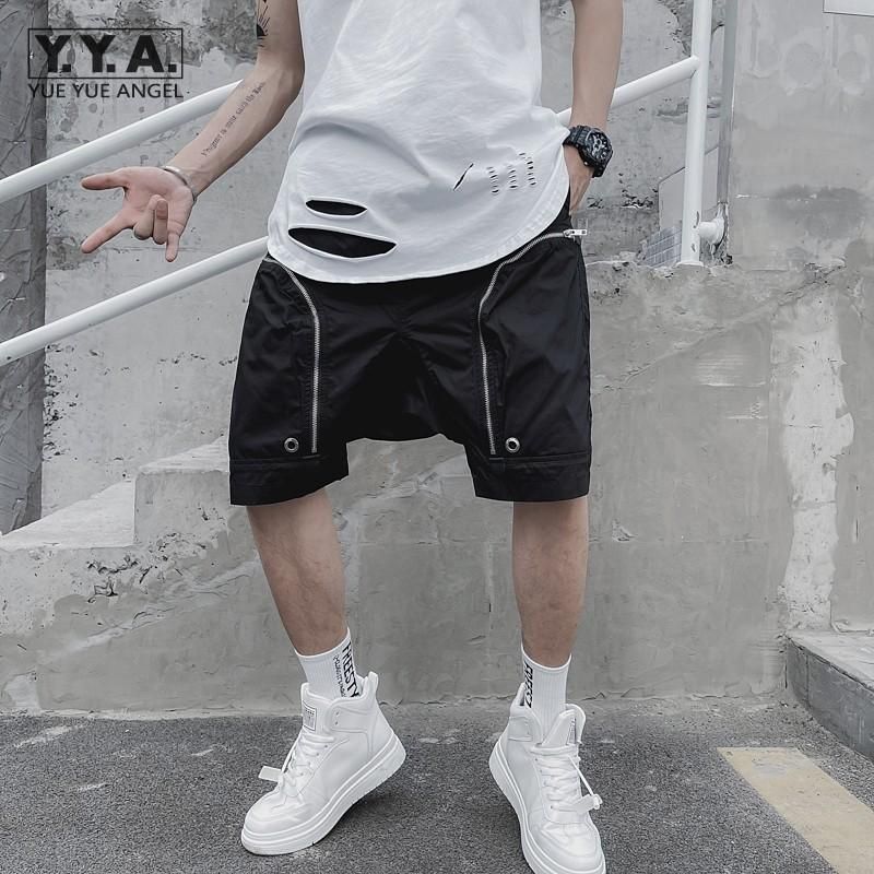 Compra Pantalones Cortos De Los Hombres Casual Para Hombre Con Cordón  Gótico Gótico De Gótico Encuadernada Longitud De La Rodilla Cross Pant  Flojo Ajuste Recto Hip Hop Harem Hombre Barato | Entrega