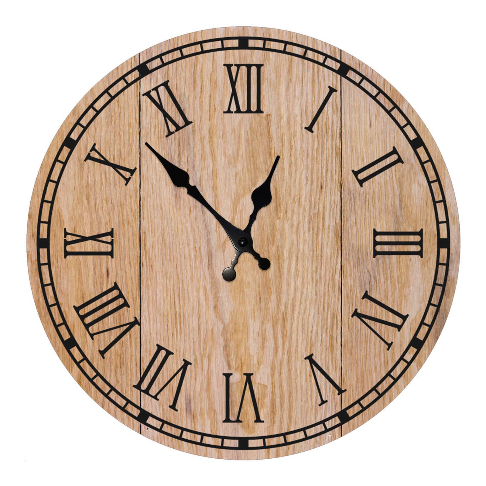 Horloge en bois 8-10 pouces