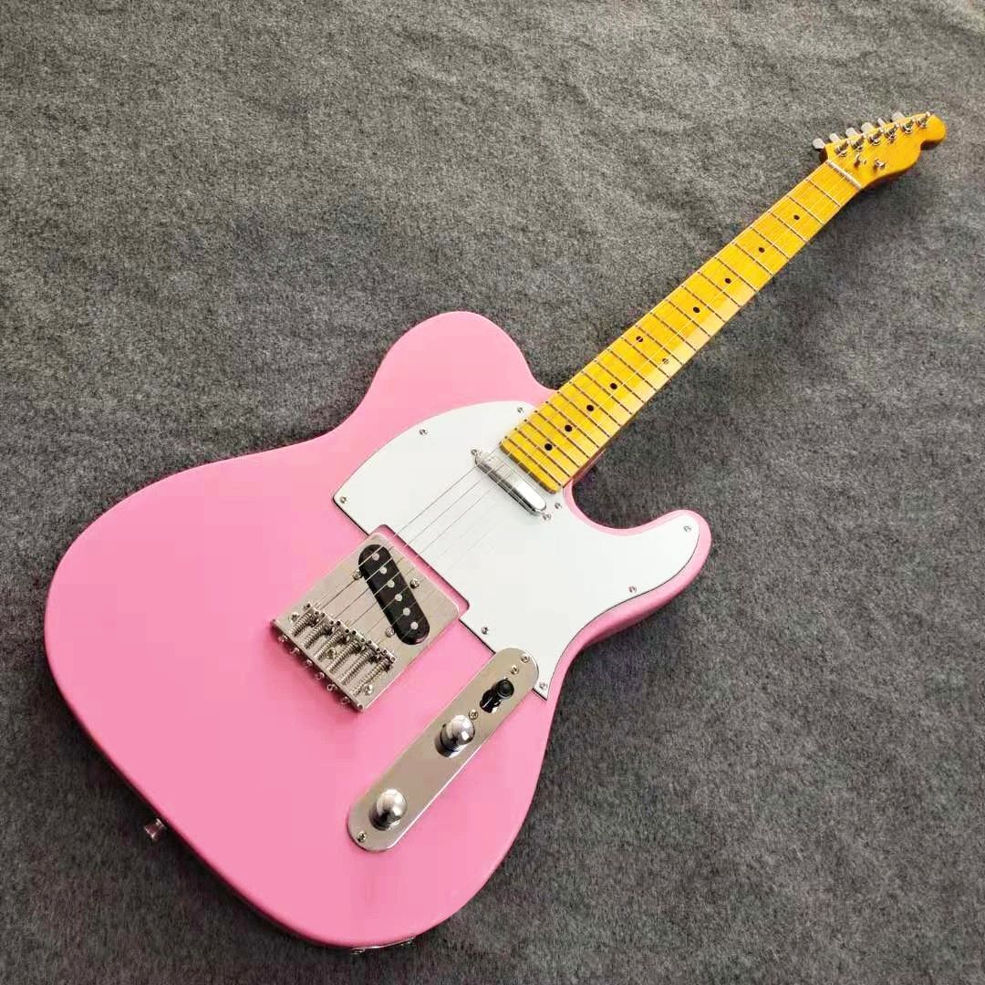 Guitarra eléctrica de forma especial, instrumento musical de 6 cuerdas,  color rosa opcional, personalizable, envío gratis|Guitarra eléctrica| -  AliExpress