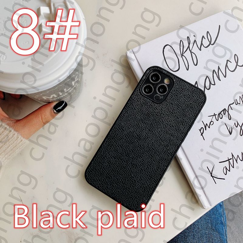 8#Black Plaid+Logo