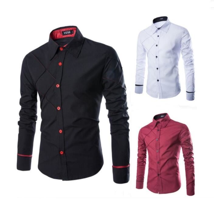 Best And Cheapest Mens Casual Shirts Size M 3XL Mens Casual Slim Fit
