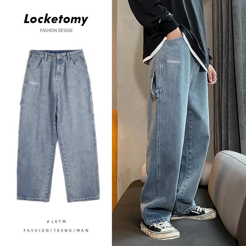 Compra Jeans Menores Hombres Moda Hombre Vintage Lavado Pantalones Baggy  Pantalones Hip Hop Impreso Fit Fit Denim Estilo Urbano Pantalones Hombre  Barato | Entrega Rápida Y Calidad | Es.Dhgate