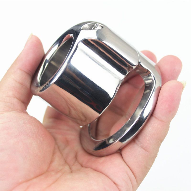 5 Sizes Stainless Steel Cockrings Scrotal Load-bearing Ring Penis Pendants Male Roots Bondage Restraint Metal picture