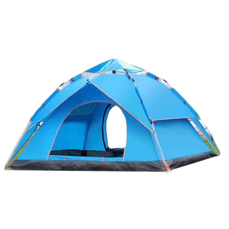 3-4 Persons Double Layers Durable Multifunctional Watterproof Flolding Outdoor Tent Shelter Awning for Family Beach Camping 