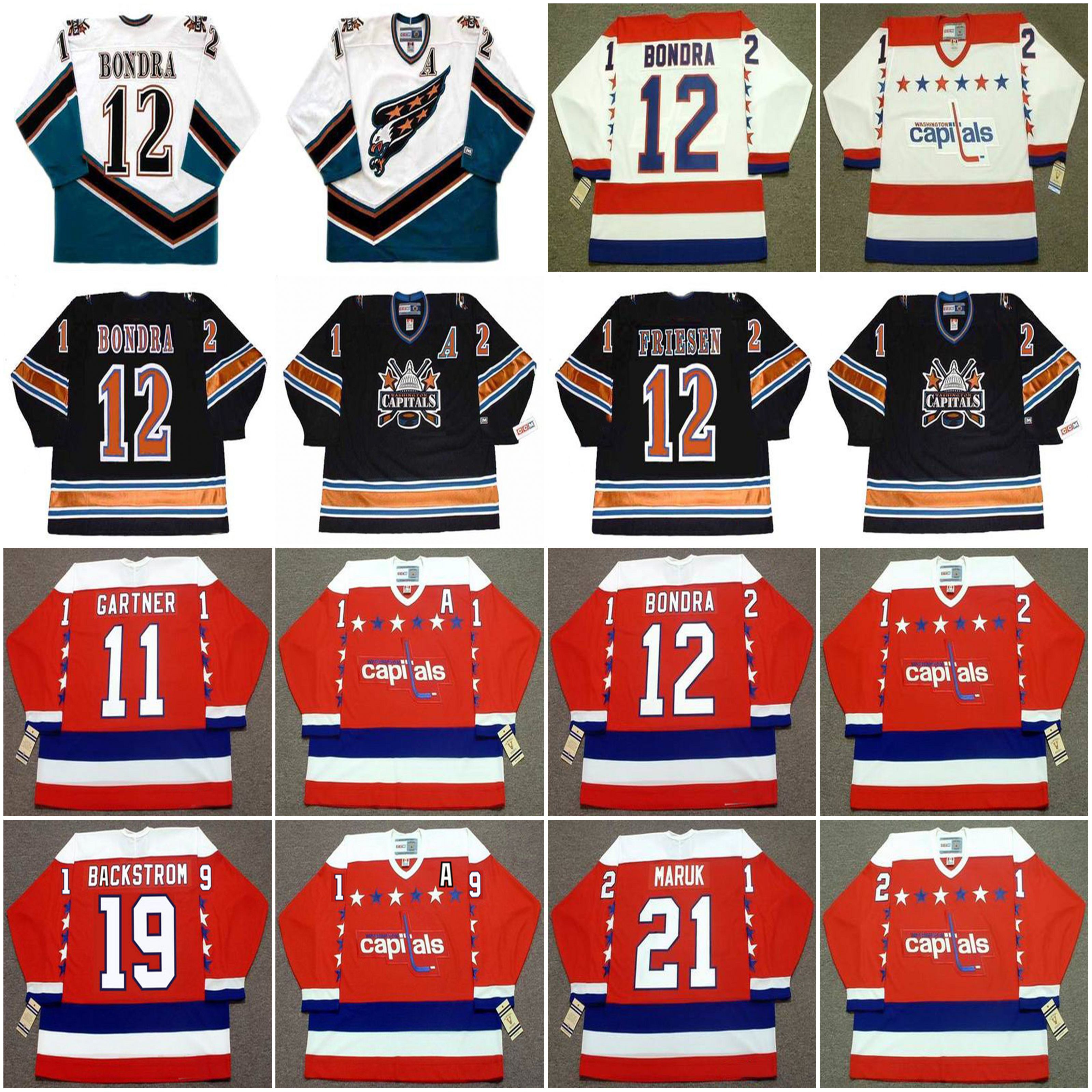 2021 Washington Capitals Vintage Hockey Jersey 11 MIKE GARTNER 1988