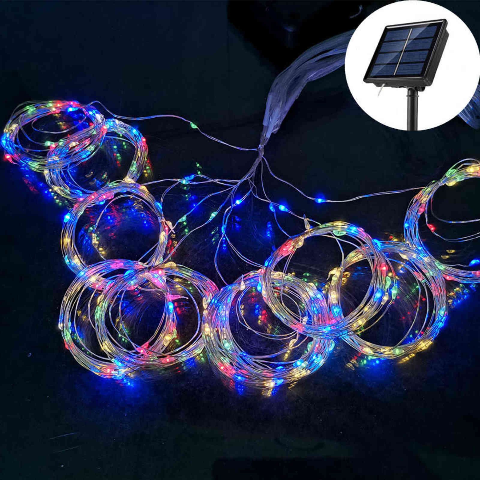 Multicolor-Solar Powered-3M x 3M 300leds